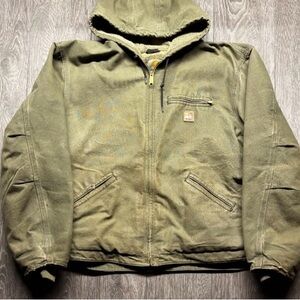 Carhartt Olive Hooded Field Jacket